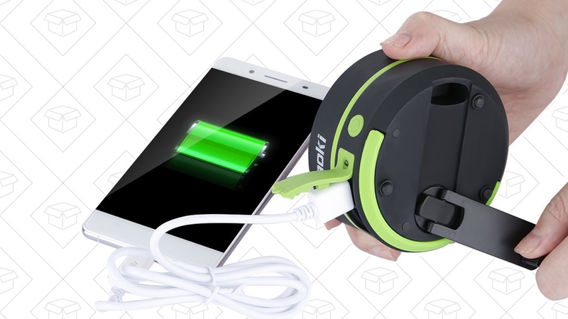 Suaoki Camping Lantern With Hand Crank and USB Charger, $4 with code SKHLPAPA | Also two for $7 with code SKHPPAPA